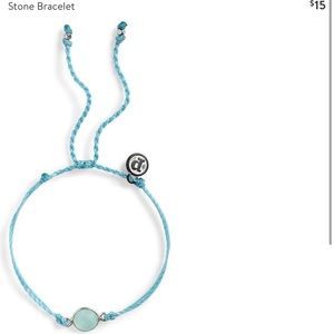 Silver Aqua Stone Bracelet